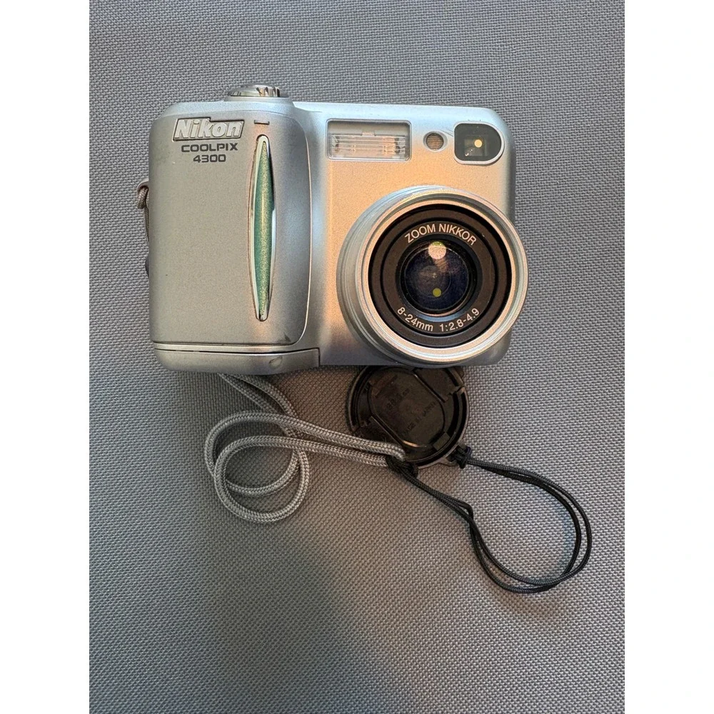 Nikon Coolpix 4300 Digital Camera Silver 4.0MP Vintage Point and Shoot E4300